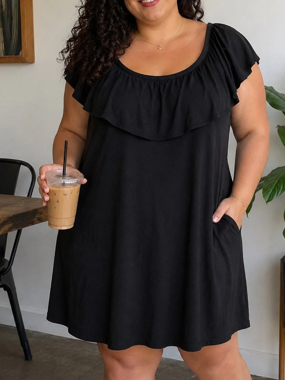 Lane Bryant A-line mini dress